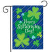 Happy Shamrocks Garden Flag