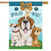 Dogs Spoiled Here Banner Flag