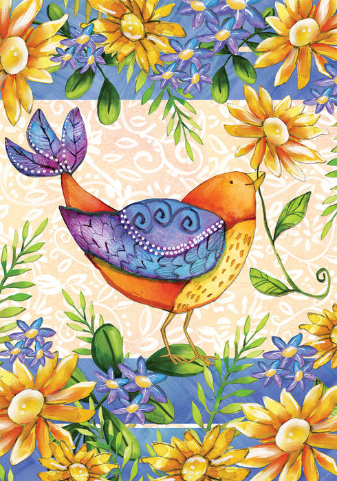 Spring Gift Bird Banner Flag