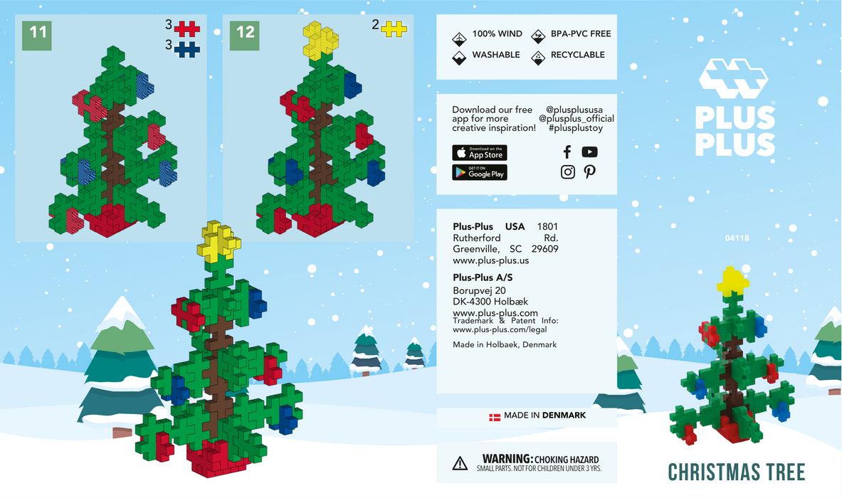 Christmas Tree Plus Plus 70 Piece Puzzle in Tube