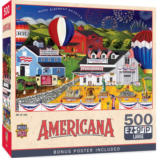 Americana- 4th of July 500 Piece Jigsaw Puzzle