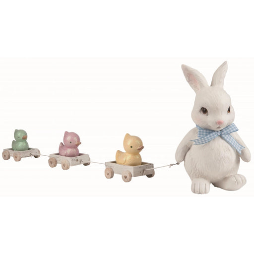 Bunny & Duck Parade Resin Decor