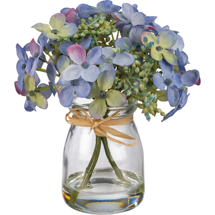 Blue Hydrangeas in Vase