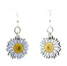 Daisy Blossoms Wood Earrings