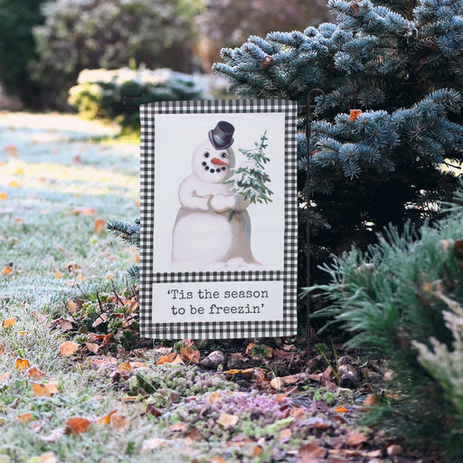 Tis the Season to be Freezin' Garden Flag