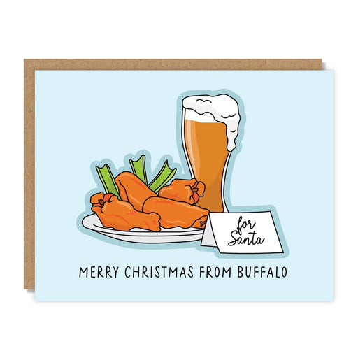 For Santa, From Buffalo Greeting Card