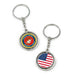 US Marine Corps Spinning Keychain