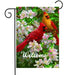 Male & Female Cardinal Welcome Garden Flag