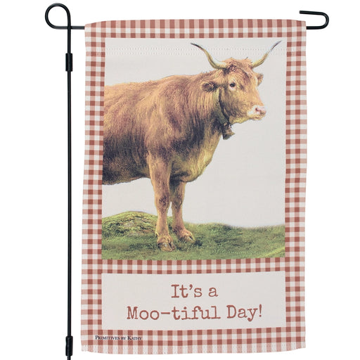 It's A Mootiful Day Garden Flag