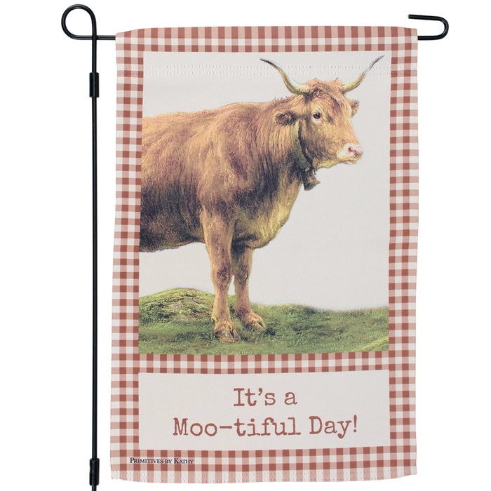 It's A Mootiful Day Garden Flag