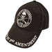 black hat with second amendment logo in the center