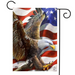 American Freedom Eagle Garden Flag