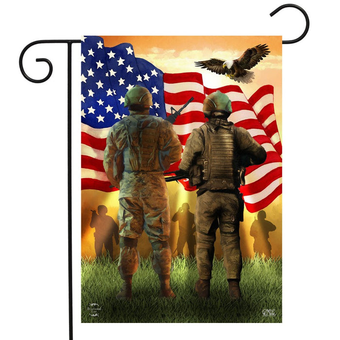 American Soldiers Garden Flag