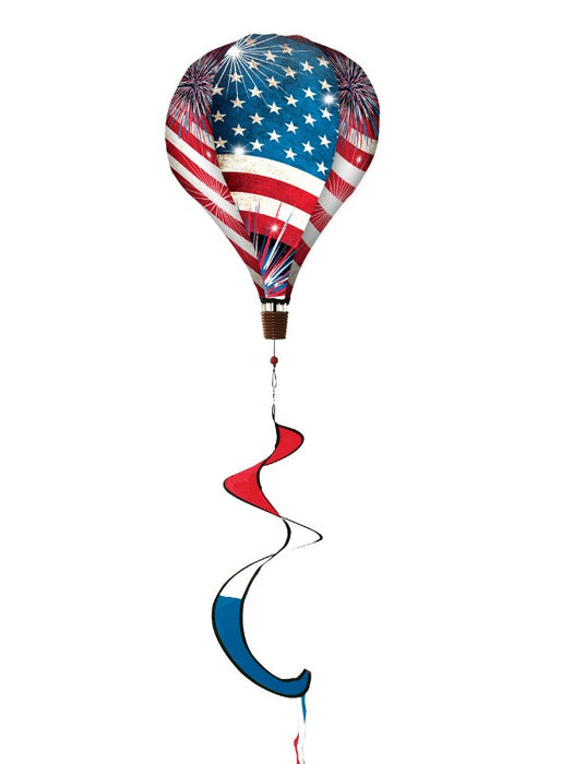 Stars and Stripes Hot Air Balloon Wind Twister