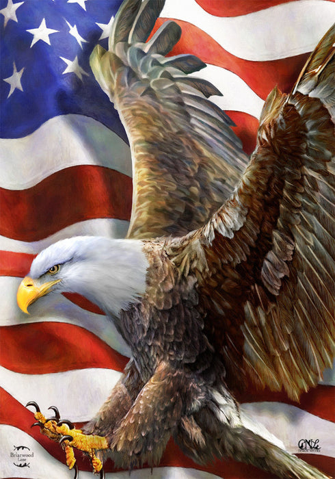 American Freedom Eagle Banner Flag