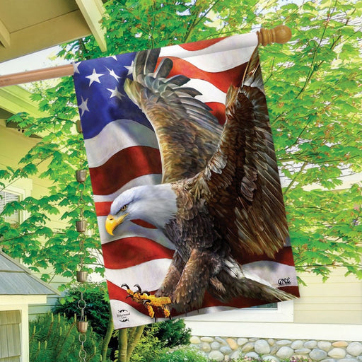 American Freedom Eagle Banner Flag