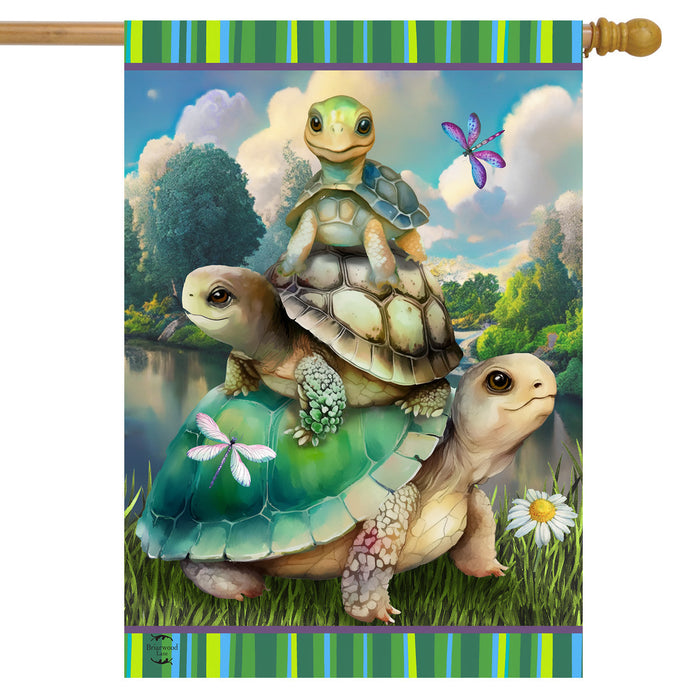 Turtle Trio Banner Flag