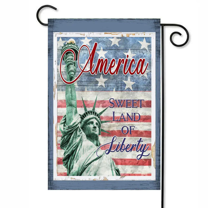 Statue of Liberty America Garden Flag