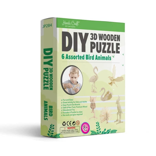 3D Wooden Puzzle Bundle Pack: Birds