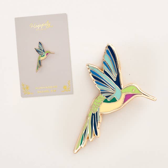 Hummingbird Enamel Lapel Pin