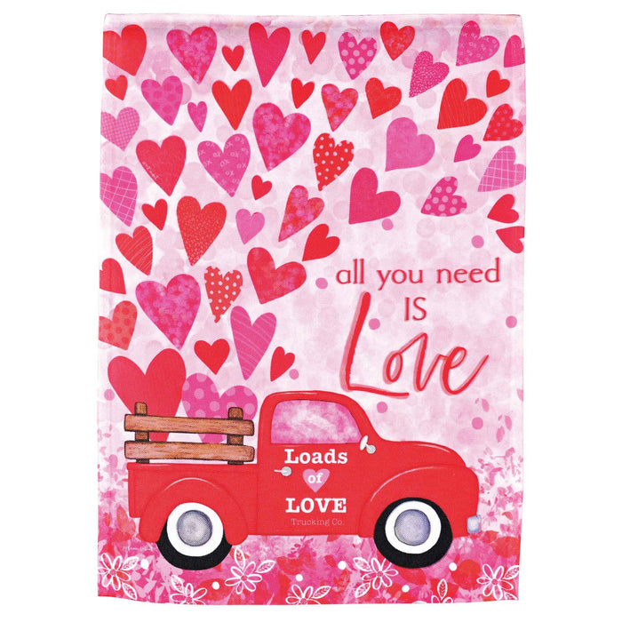 All You Need Is Love Truck Garden Flag