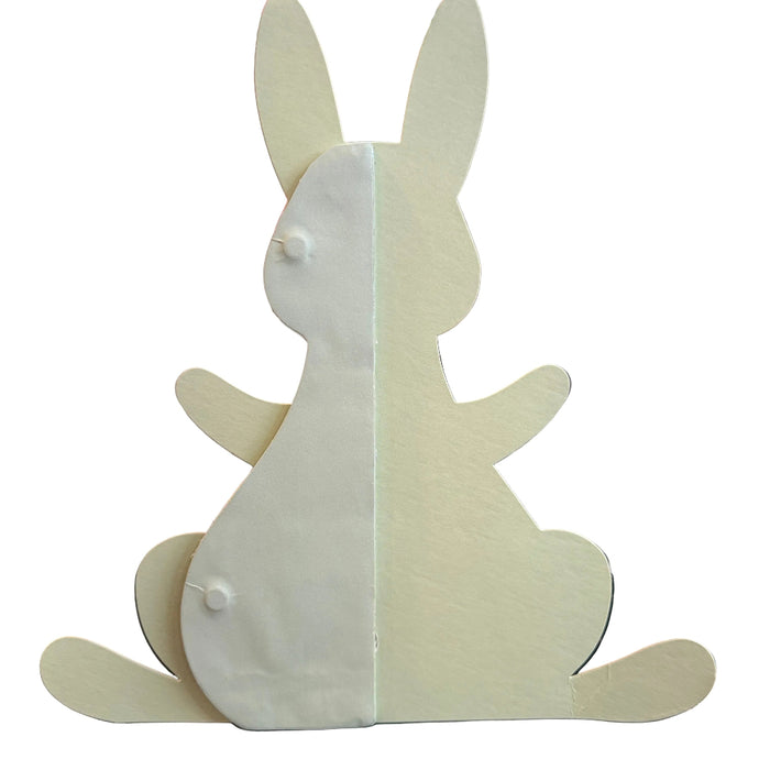 Large Light Teal Bunny Honeycomb Paper Decor