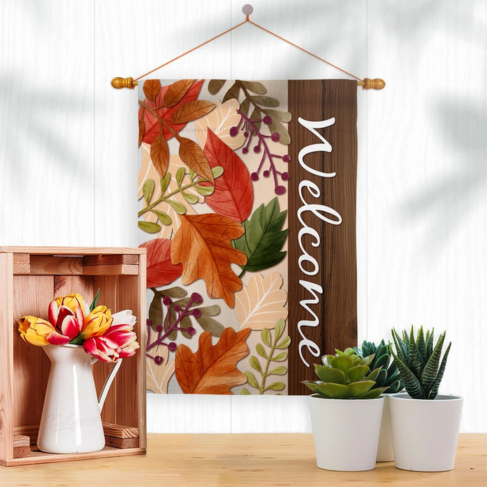 Autumn Leaves Banner Flag