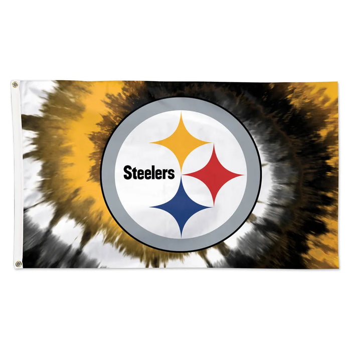 3x5' Pittsburgh Steelers Tie Dye Polyester Flag