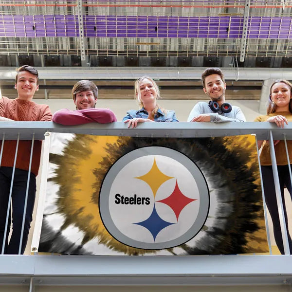 3x5' Pittsburgh Steelers Tie Dye Polyester Flag