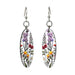 California Wild Flowers Wood Earrings