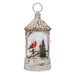 Winter Cardinal Scene Light Up Water Lantern