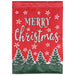 Merry Christmas Tree Flakes Garden Flag