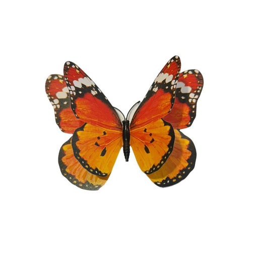 Amber Tiger Glow in the Dark Paper Butterfly Magnet