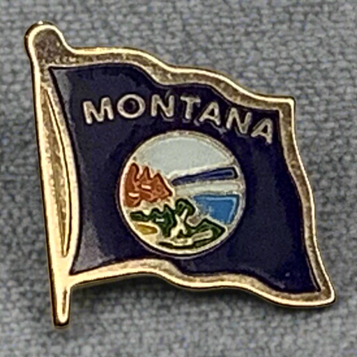 Montana Flag Lapel Pin 2025 