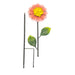 Dainty Pink Metal Small Flower Yard Stake