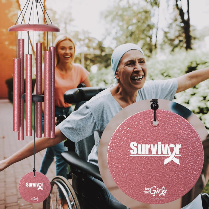 36" For the Girls Survivor Wind Chime (6 Tubes)