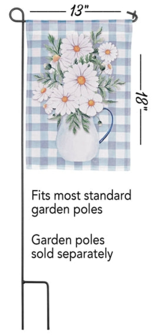 Daisy Pitcher Garden Flag