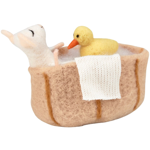 Bathtub Mouse Critter Ornament