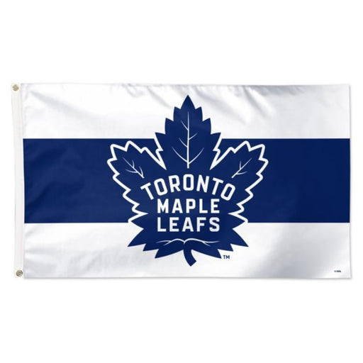 3x5' Toronto Maple Leafs Horizontal Stripe Polyester Flag