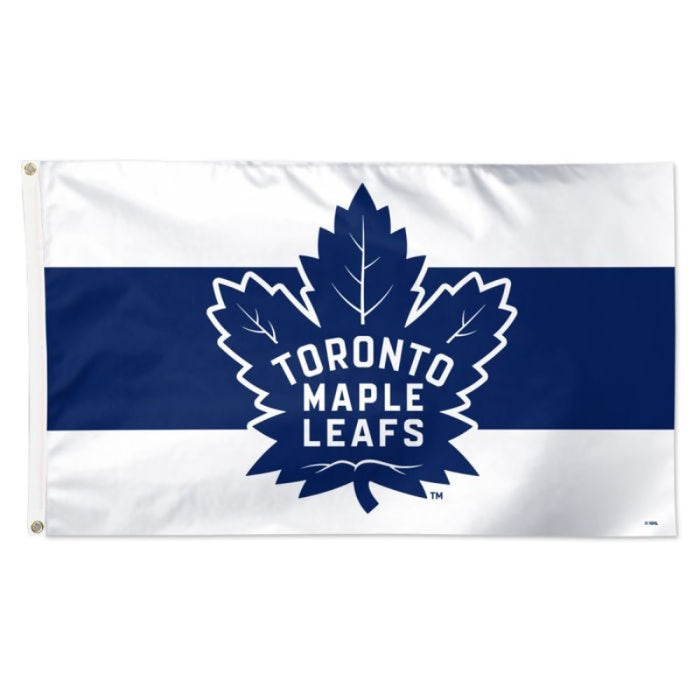 3x5' Toronto Maple Leafs Horizontal Stripe Polyester Flag