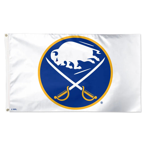3x5' Buffalo Sabres White Polyester Flag