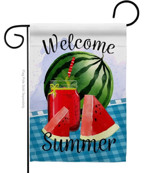 Watermelon Summer Garden Flag