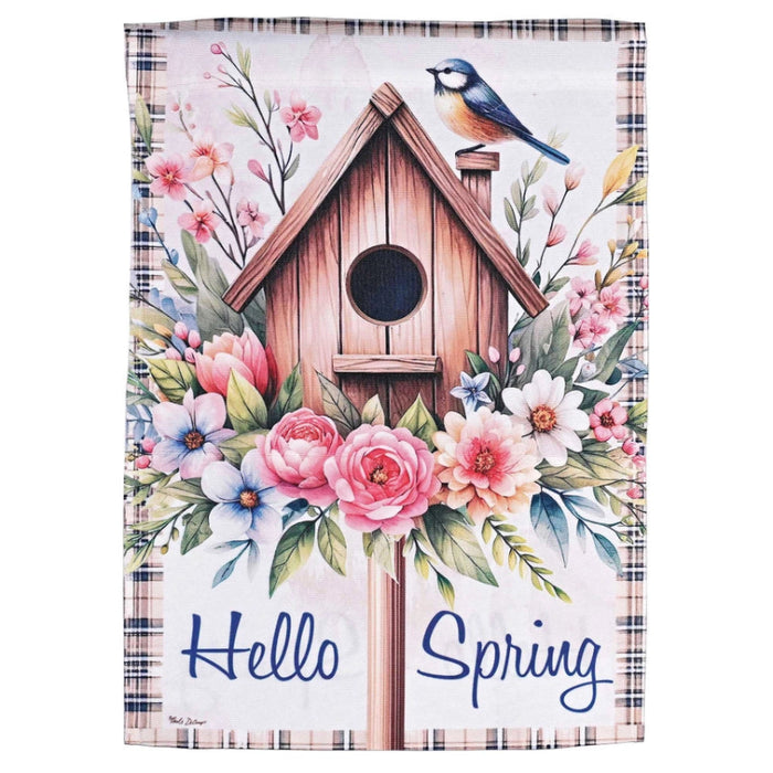 Robin Hello Spring Garden Flag