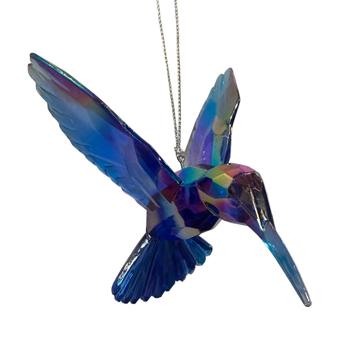 Iridescent Hummingbird Acrylic Ornament - Assorted Styles