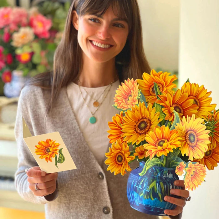 Sunflowers Pop-Up Bouquet w/ Note Card