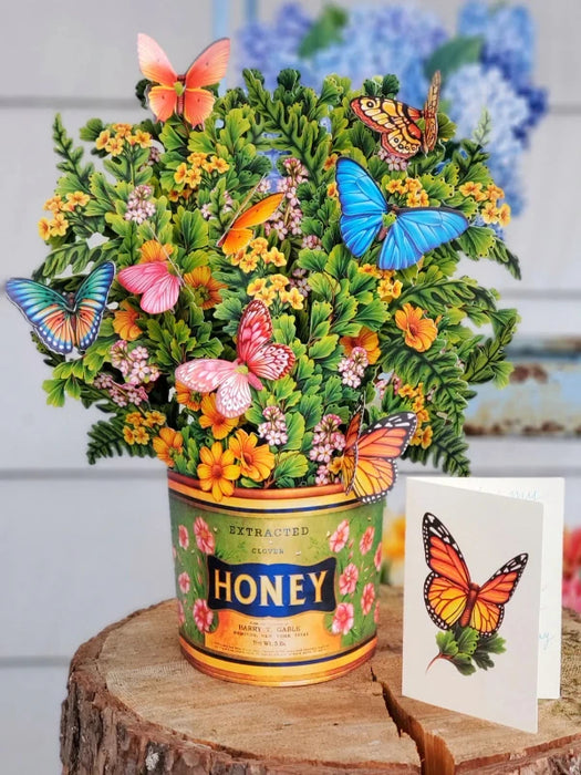 Butterflies & Buttercups Pop-Up Bouquet w/ Note Card