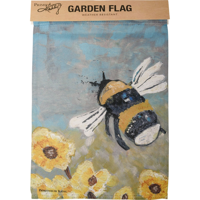 Vintage Bumblebee Garden Flag