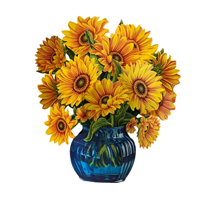 Sunflowers Pop-Up Bouquet w/ Note Card