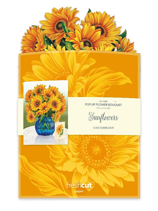 Sunflowers Pop-Up Bouquet w/ Note Card