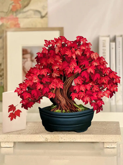 Red Maple Tree Pop-Up Bouquet w/ Note Card